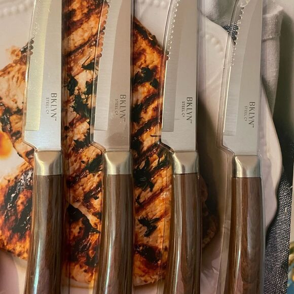 BKLYN Steel Elemental 4.5 Steak Knife Set - Picture 4 of 11